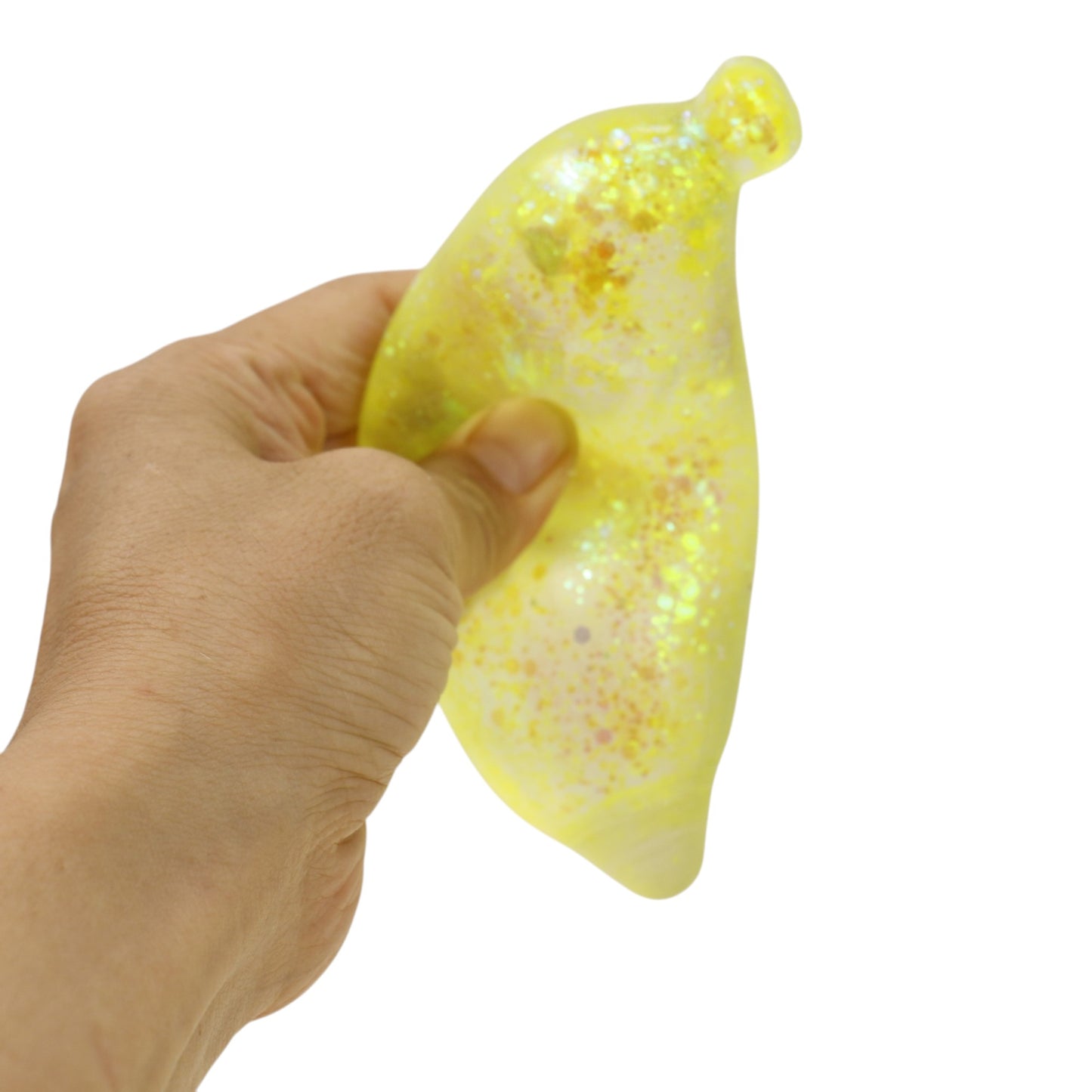 Glitter Maltose Sugar Banana Squishy Toy JT6603-18 (12PC)