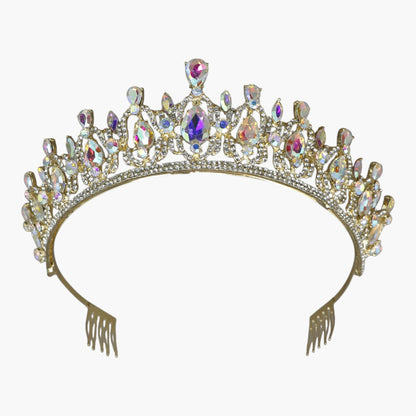 Crystal Tiara Crown HT0939 (2PC)