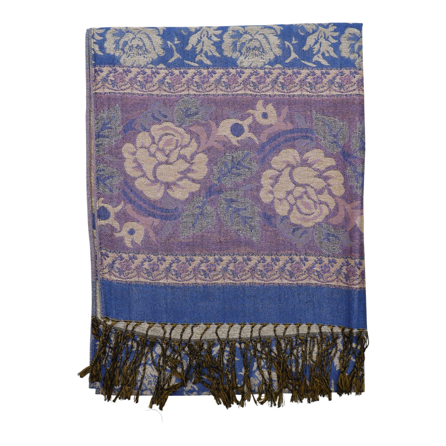 Metallic Pashmina Rose SCF4815-5.. (12PC)