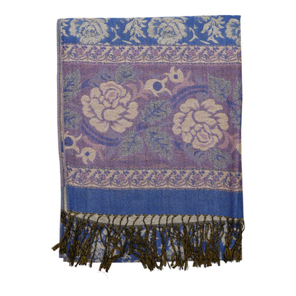 Metallic Pashmina Rose SCF4815-5.. (12PC)