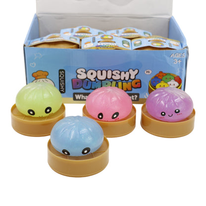Glitter Jiggly Dumpling Squishy SS417-6 (12PC)