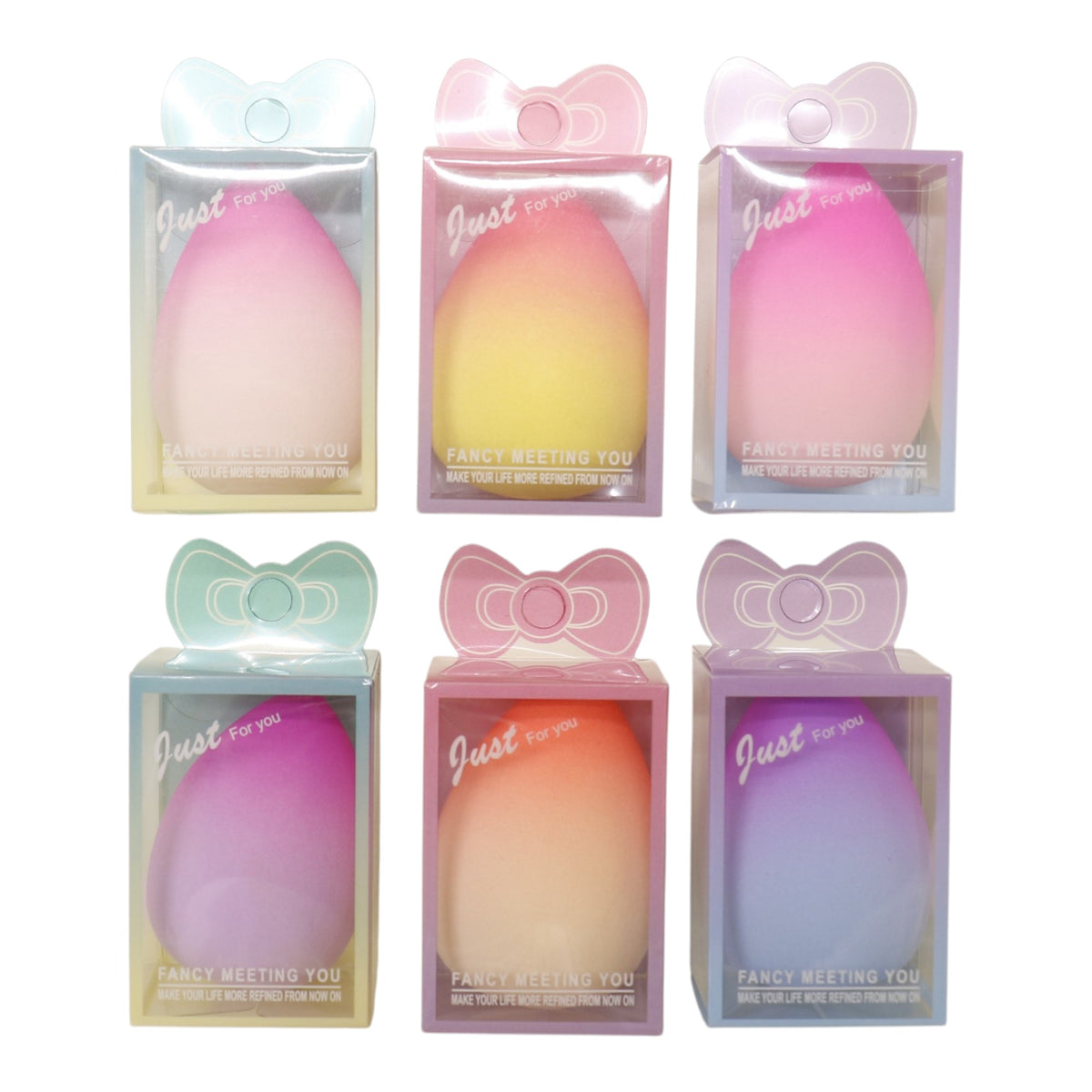 Multicolor Makeup Sponge Set 8506 (12PC)