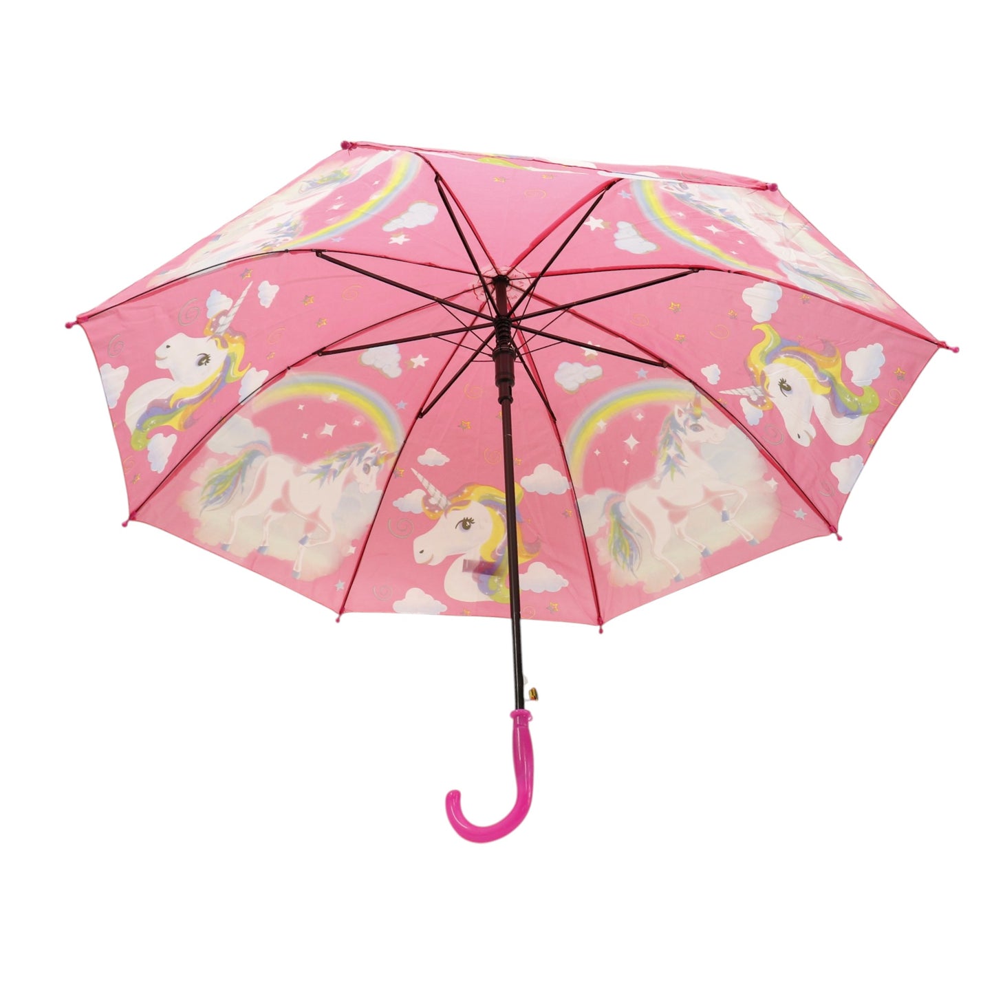 Kids Unicorn Print Plastic Auto Open Fold Umbrella UM3623 (12pc)
