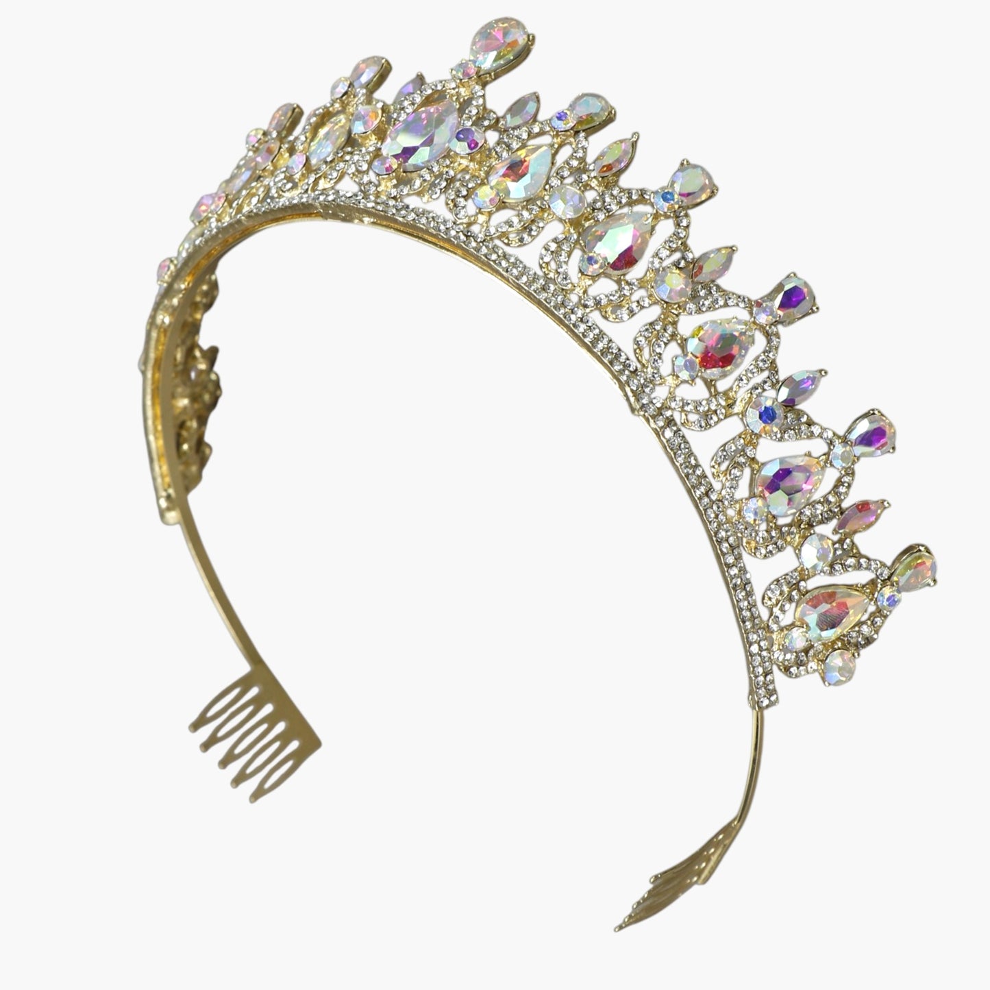 Crystal Tiara Crown HT0939 (2PC)