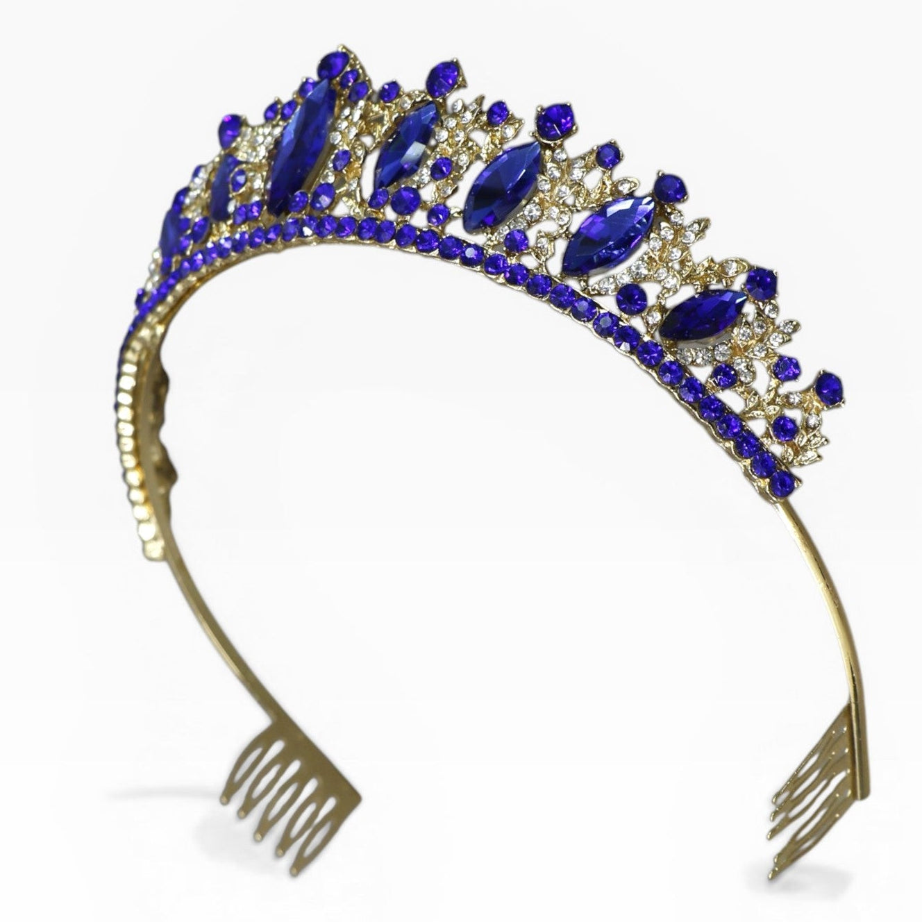 Crystal Tiara Crown HT0822 (2PC)