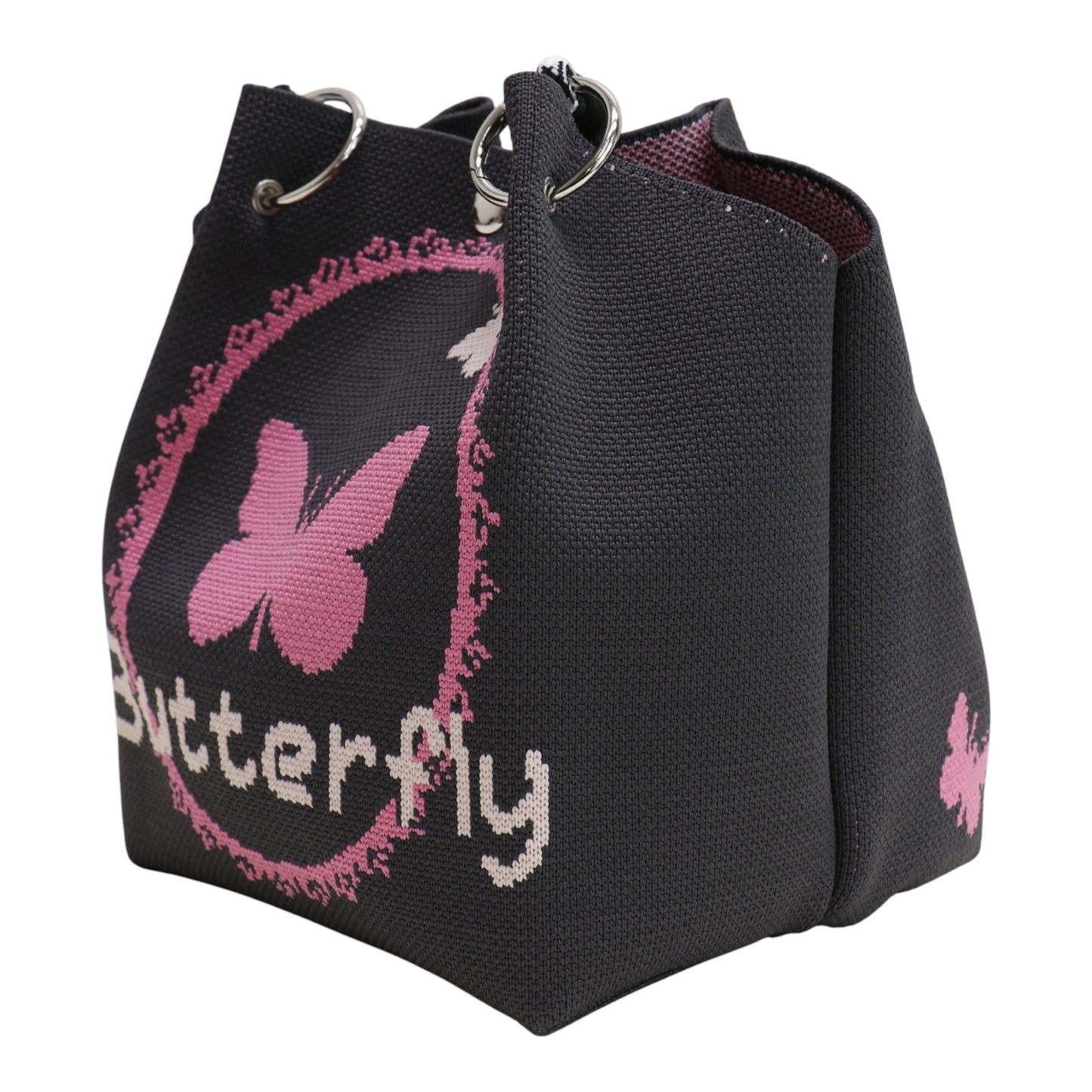 Butterfly Pattern Knitted Tote Bag SS51116-39 (3PC)
