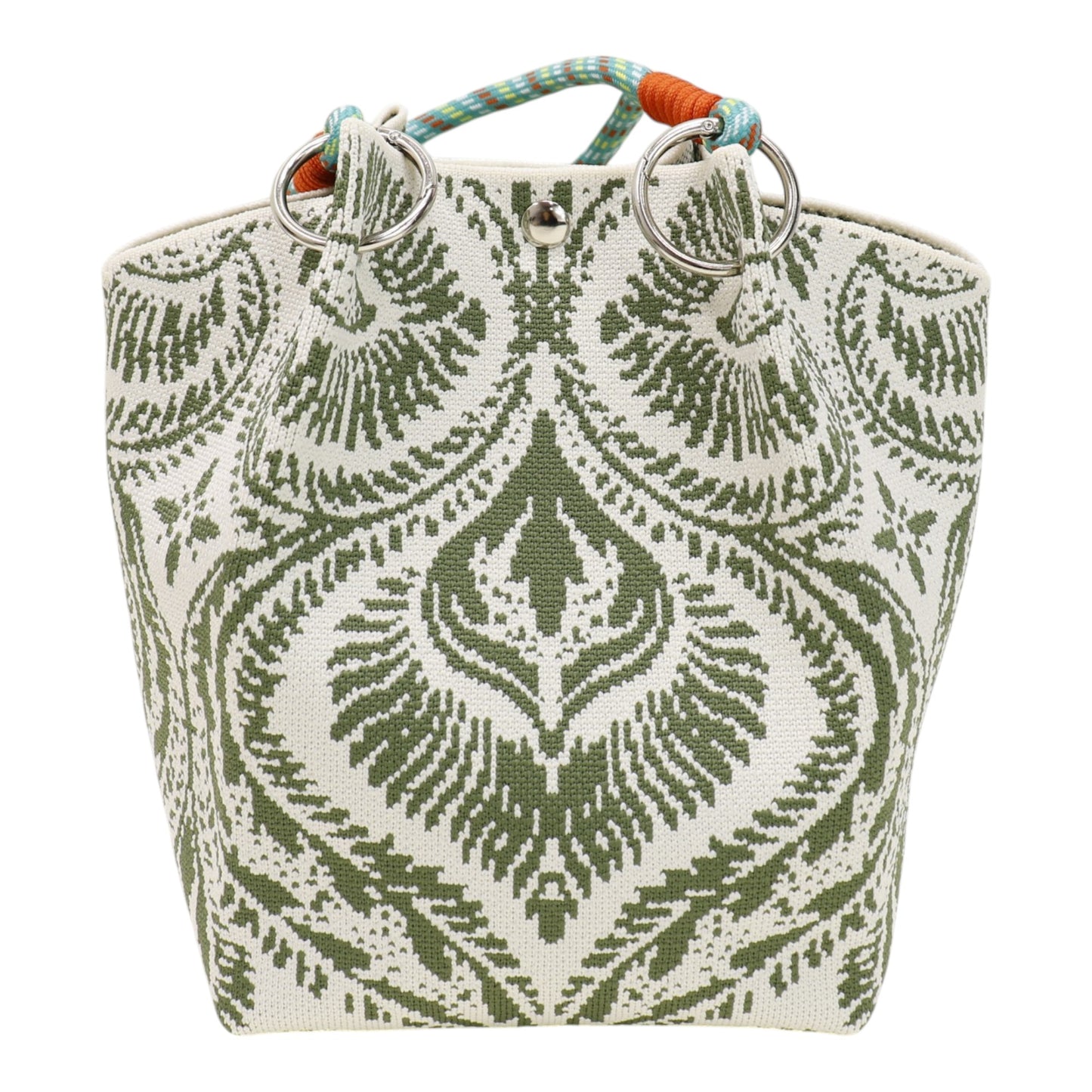 Bandana Pattern Knitted Tote Bag JB6122-7 (12PC)