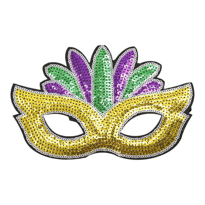 Mardi Gras Party and Carnival Sequin Mask SS51109-11 (12PC)