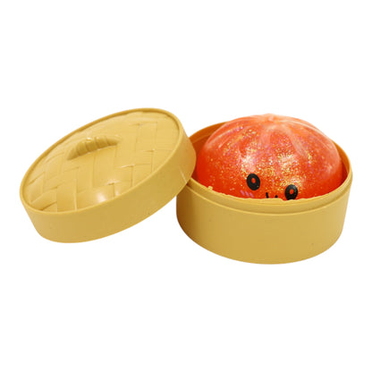 Mini Sugar Glittered Squishy Dumpling With Steamer SQ6606-6 (24PC)