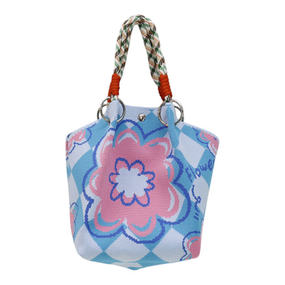 Flower Pattern Women's Knitted Bucket Bag JB6316-13 (3PC)