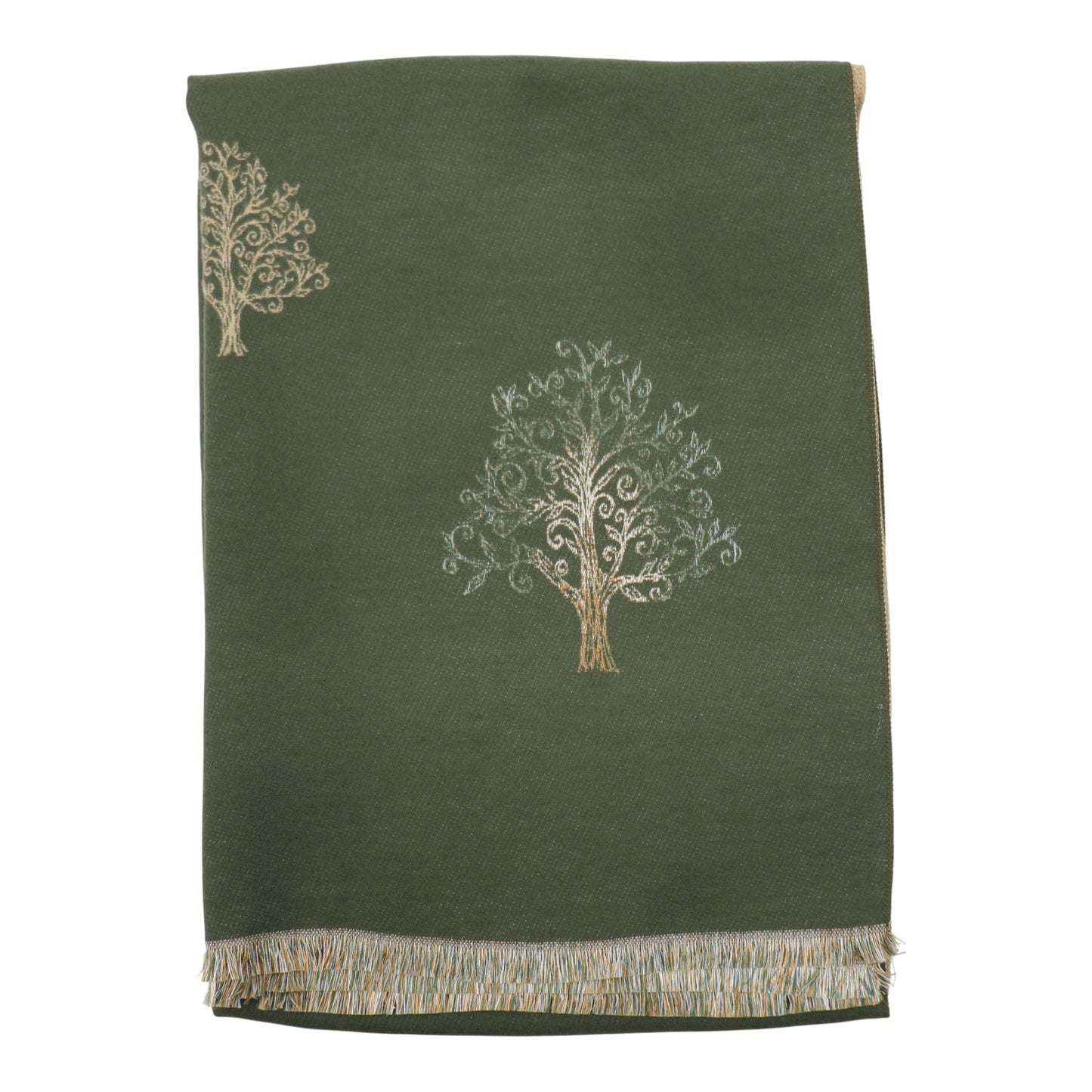 Cashmere Feel Winter Reversible Lucky Tree patten  Scarves SCF1230-34 (12PC)