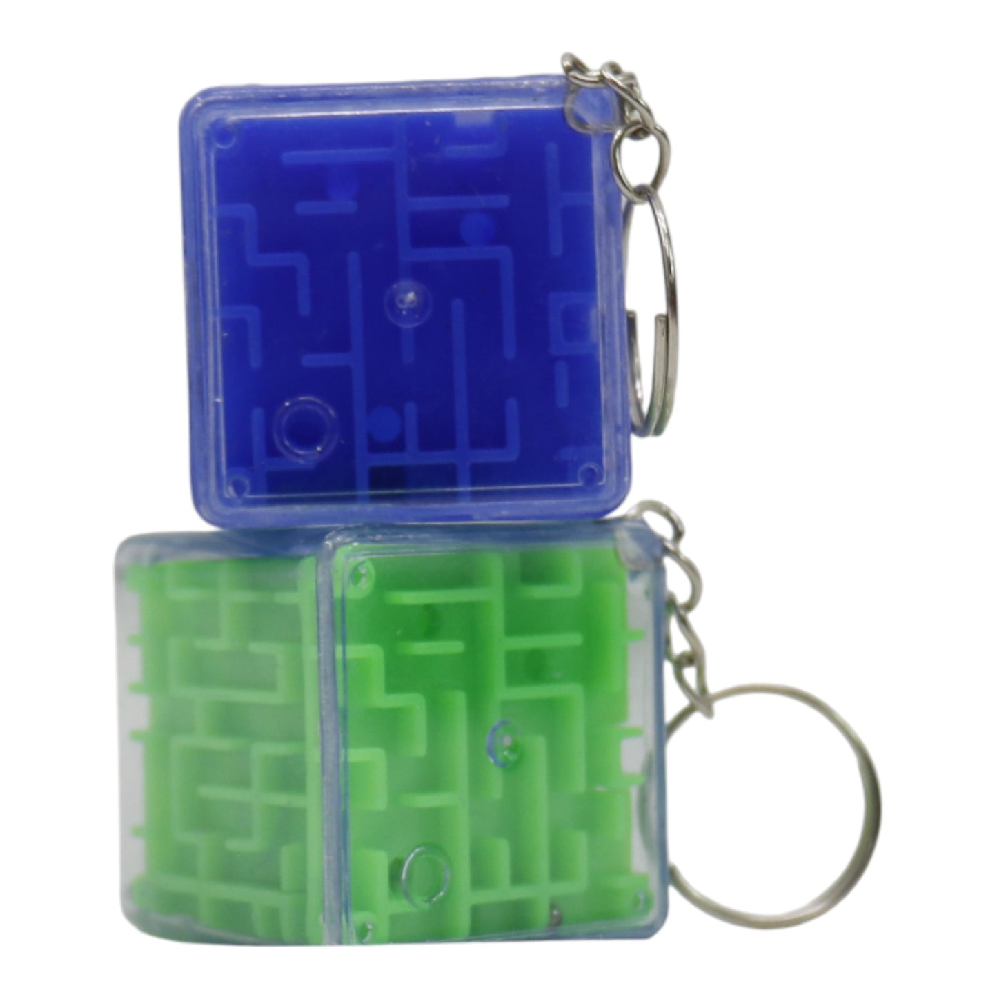 3D Maze Cube Keychains JK5910-7 (12PC)