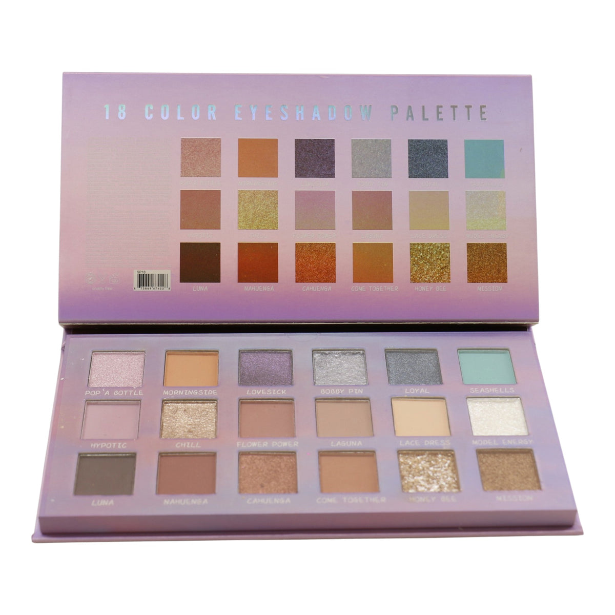S. He 18 Color Eyeshadow Palette SP18 (6PK)
