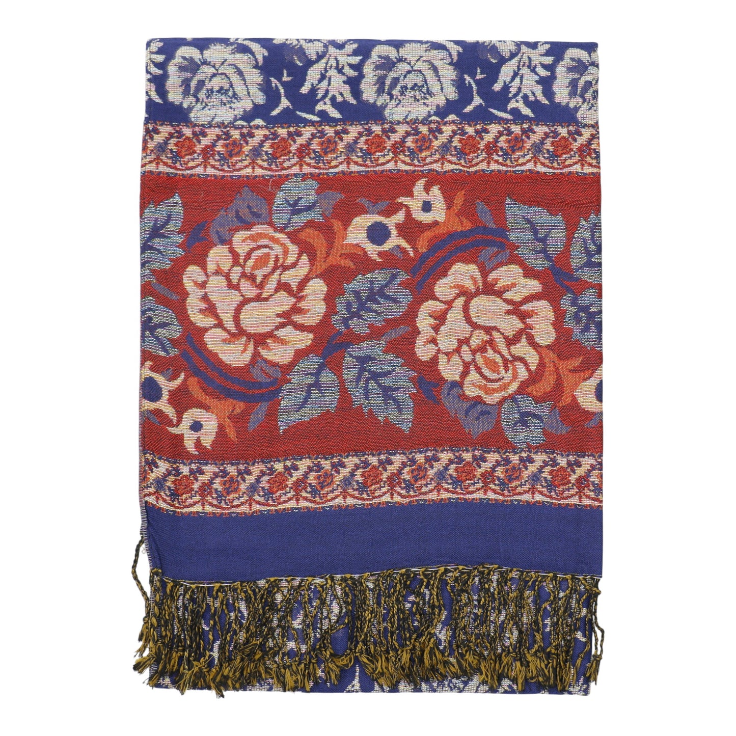 Metallic Pashmina Rose SCF4815-5.. (12PC)