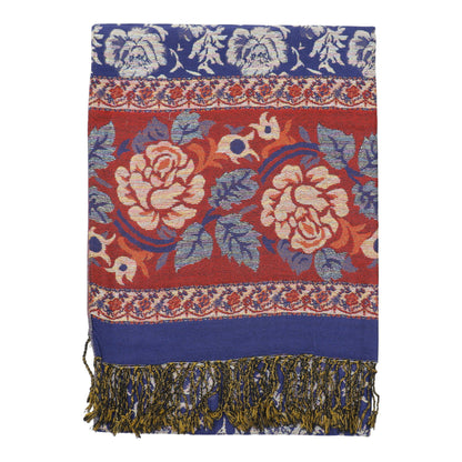 Metallic Pashmina Rose SCF4815-5.. (12PC)