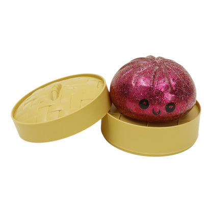 Glitter Squishy Dumpling Filled With Beads Toy SS417-3(12PC)