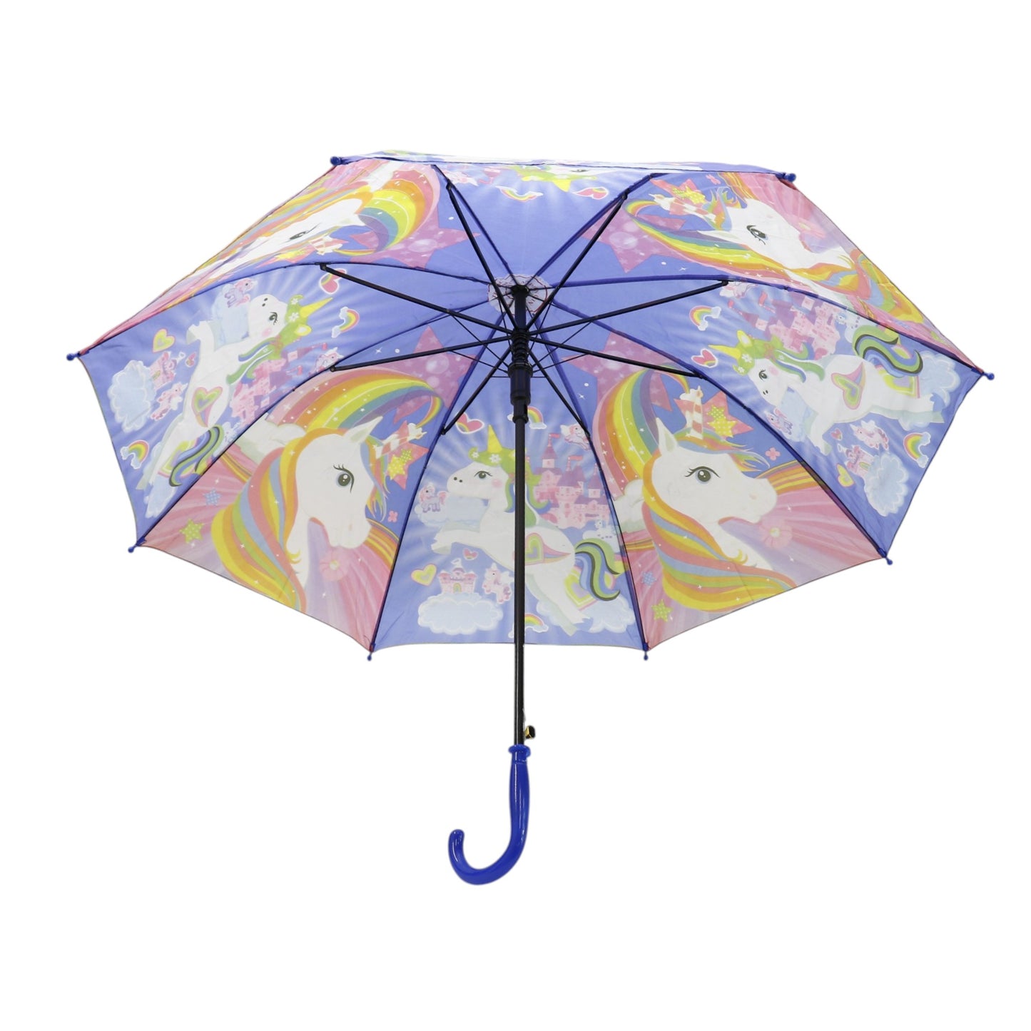 Kids Unicorn Print Plastic Auto Open Fold Umbrella UM3623 (12pc)
