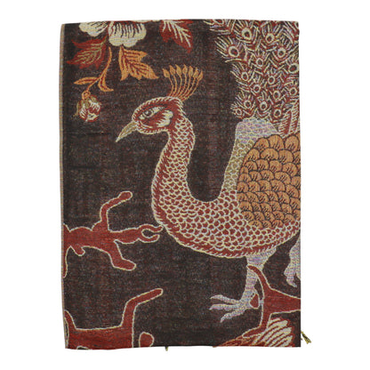 Metallic Pashmina Peacock  SCF4815-14.. (12PC)