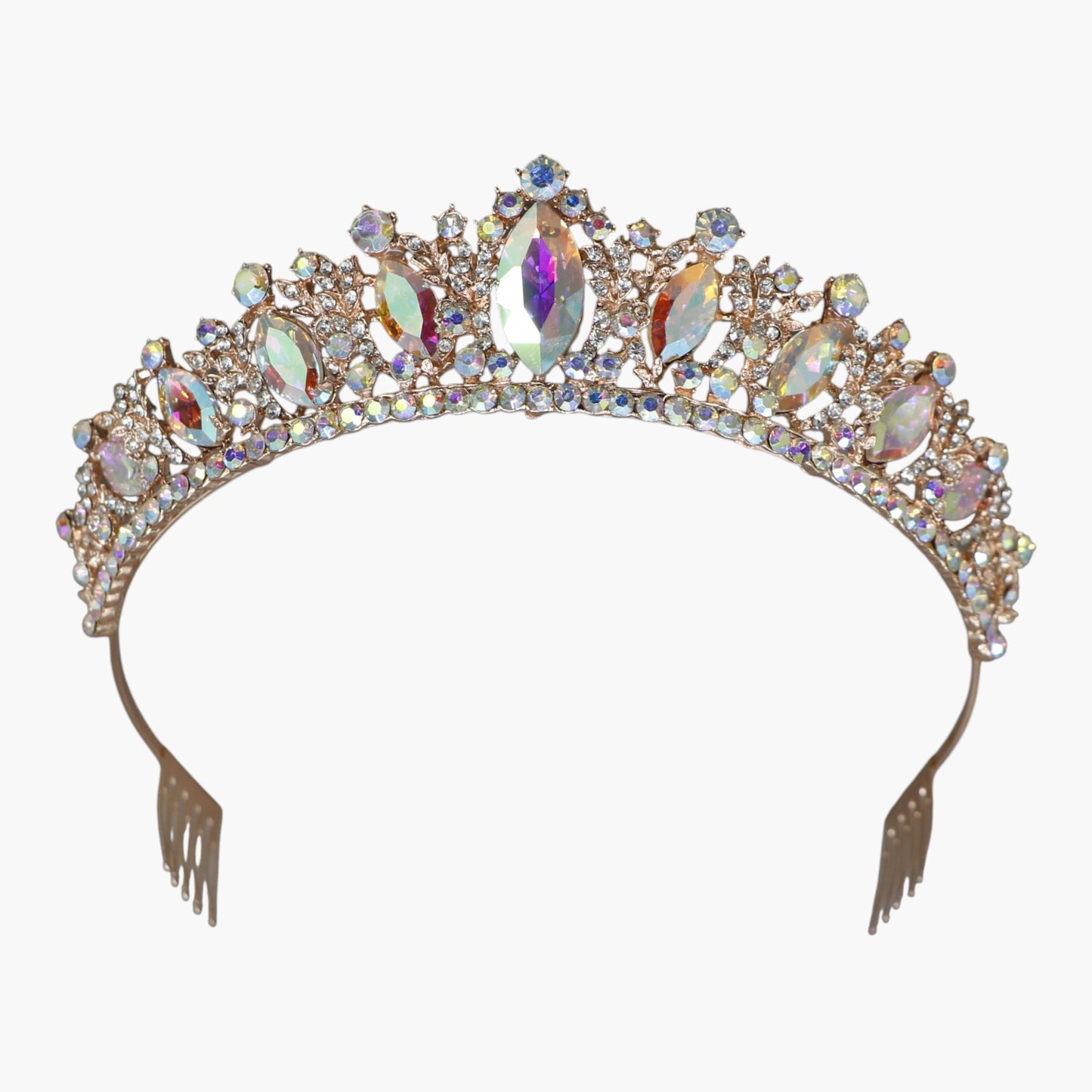 Crystal Tiara Crown HT0822 (2PC)