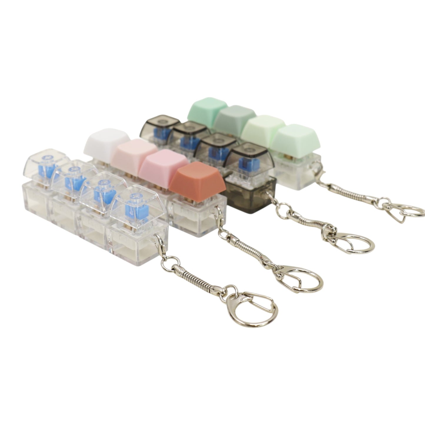 Pastel Clicky Keycap Fidget Keychain SS6426-12 (12)