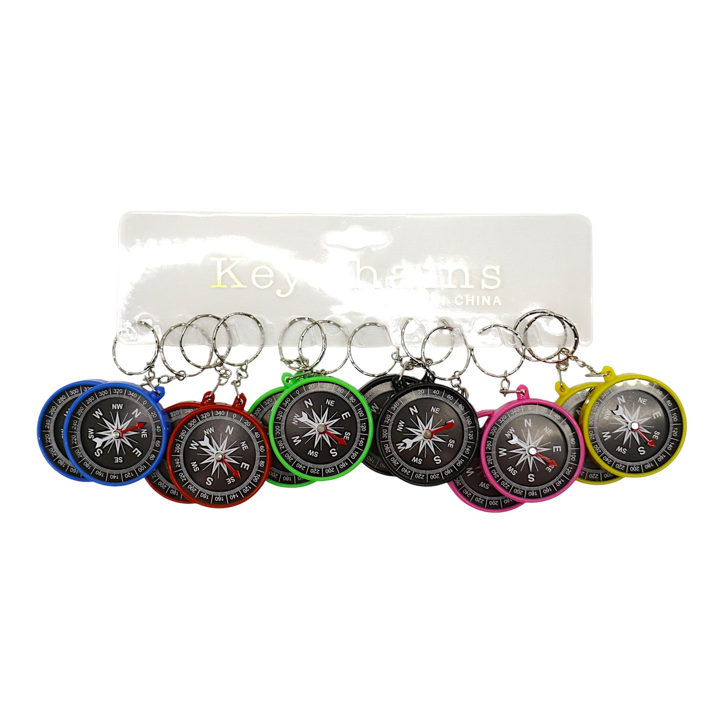 Compass Keyring Mini Compass JK5910-9 (12PC)