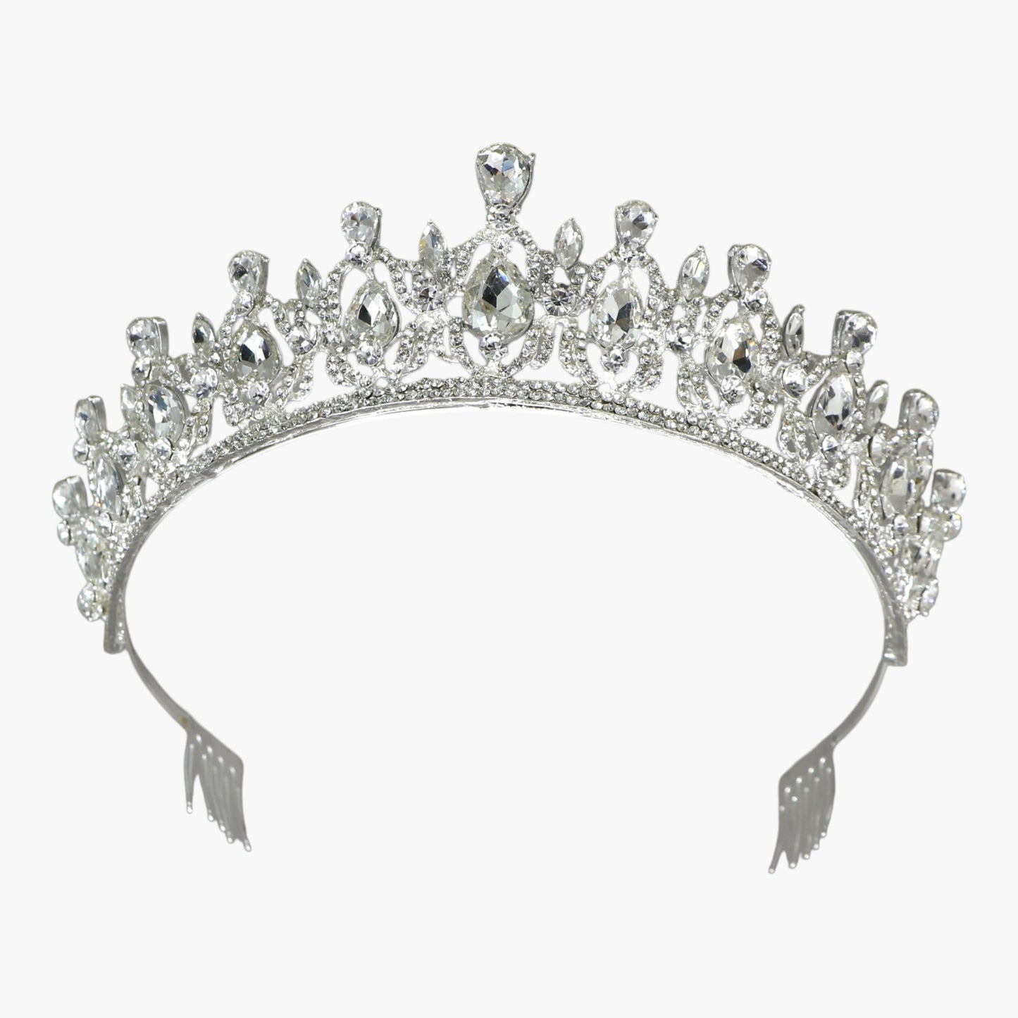 Crystal Tiara Crown HT0939 (2PC)