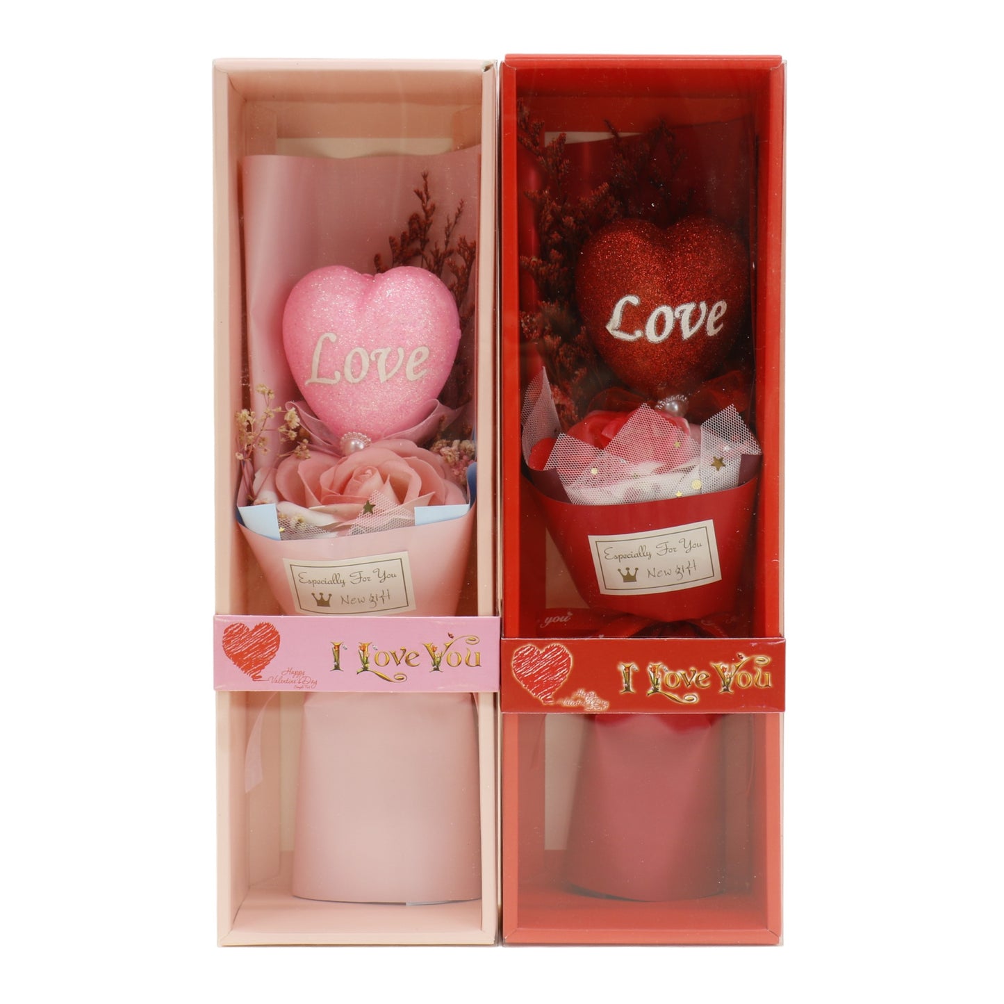Rose With Heart Artificial Bouquet Gift  VT5111-3 (1 PACK )