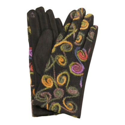 Women's Embroidery Texting Gloves GL6830-3 (12PAIR)