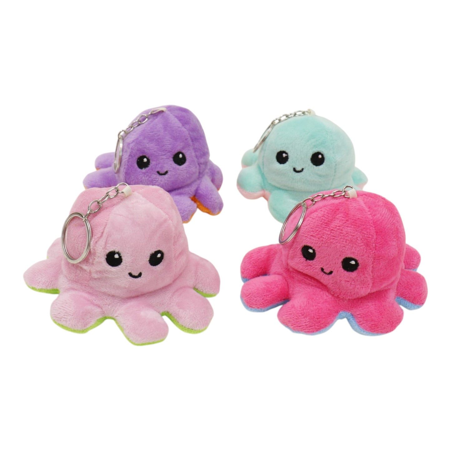 Reversible Octopus Plushie Key Chain KC1225-1. (12PC)