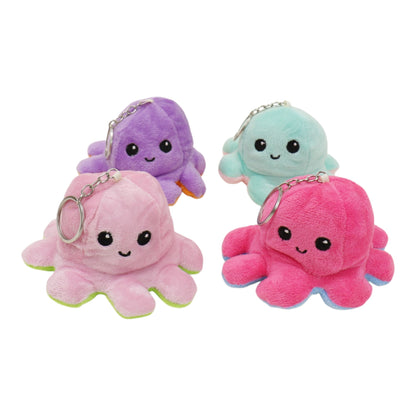 Reversible Octopus Plushie Key Chain KC1225-1. (12PC)