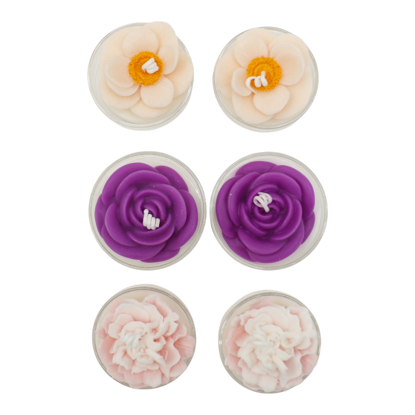 Flower Shape Scented Candle SS41106-23.. (12PC)