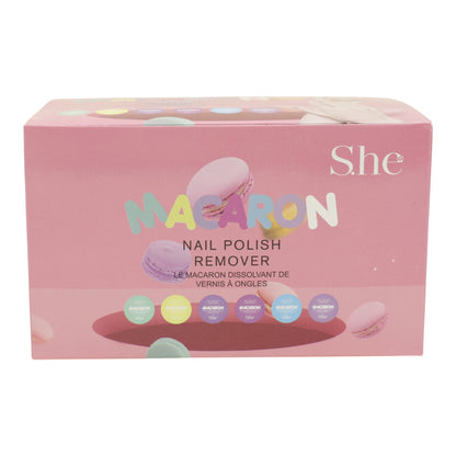 S. he Macaron Nail Polish Remover NR411  (24PC)