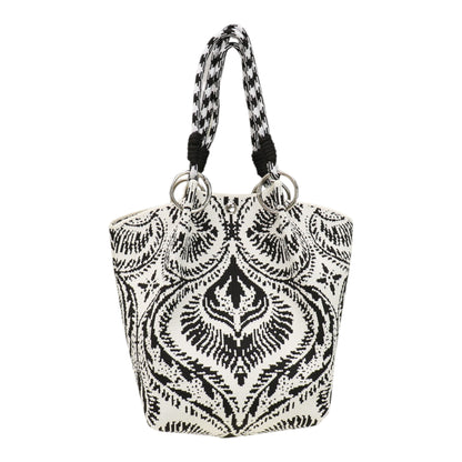 Bandana Pattern Knitted Tote Bag JB6122-7 (12PC)