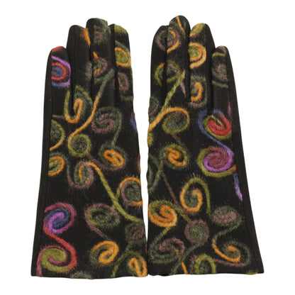 Women's Embroidery Texting Gloves GL6830-3 (12PAIR)