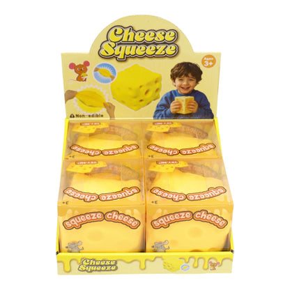 Viral Cube Cheese Squishy Toy TR6511-3 (4PC)