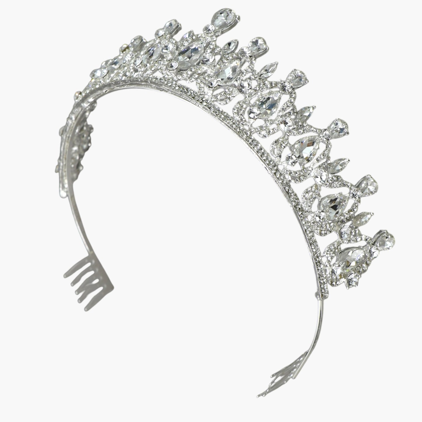 Crystal Tiara Crown HT0939 (2PC)