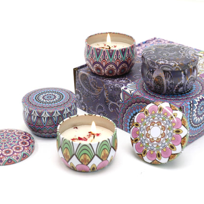 Bohemia 4pcs Fragrance Scented Candle AC5113-2 (3Pack)