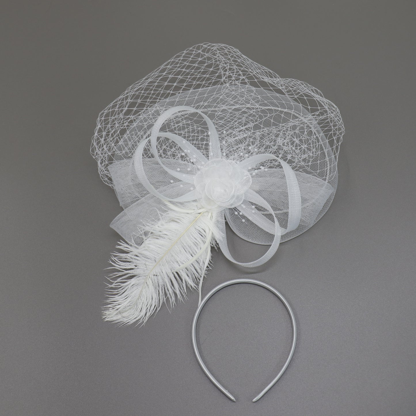Fascinator Kentucky Derby & Tea Party Flower Feather Hat FF816(3PC)