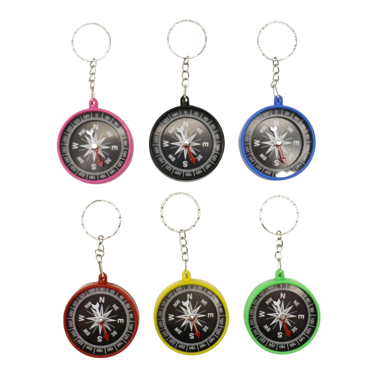 Compass Keyring Mini Compass JK5910-9 (12PC)