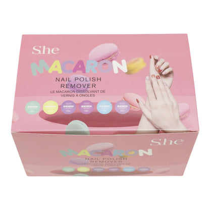 S. he Macaron Nail Polish Remover NR411  (24PC)