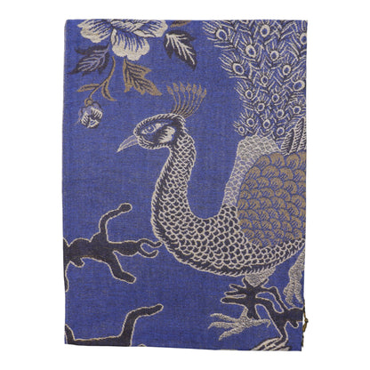 Metallic Pashmina Peacock  SCF4815-14.. (12PC)