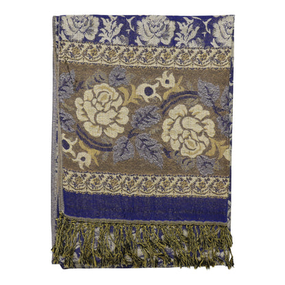 Metallic Pashmina Rose SCF4815-5.. (12PC)