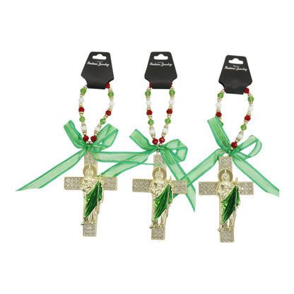 Cross Car Rear Mirror Hang Accessory CH223GR (12PC)