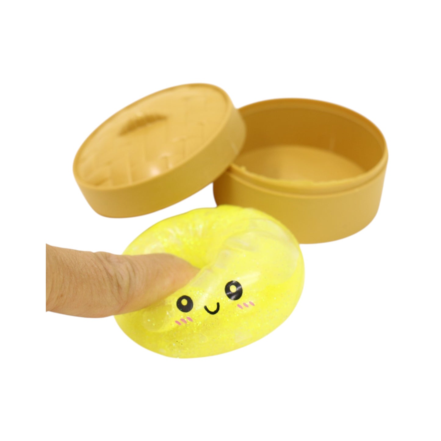 Mini Sugar Glittered Squishy Dumpling With Steamer SQ6606-6 (24PC)