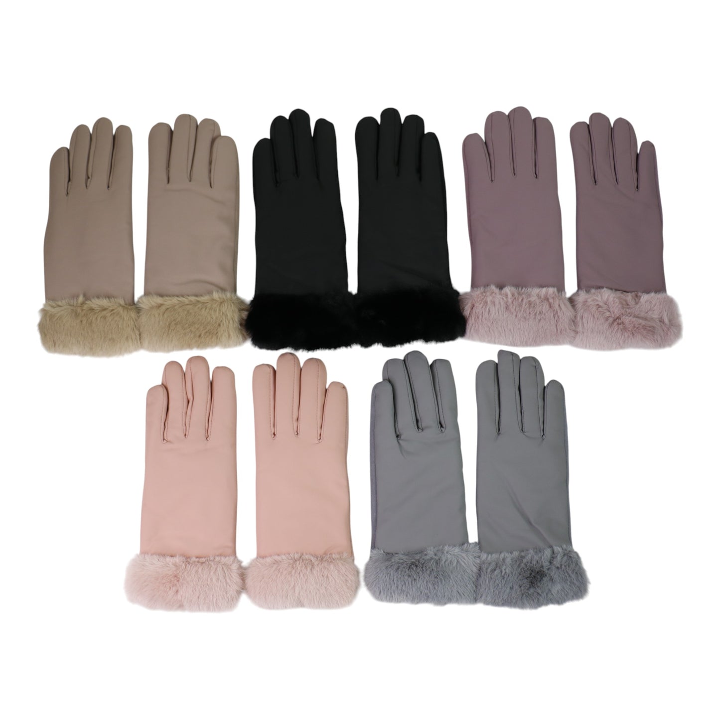Women's Fur Gloves GL193. (12PAIR)