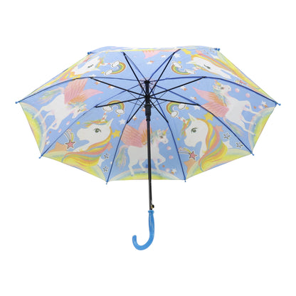 Kids Unicorn Print Plastic Auto Open Fold Umbrella UM3623 (12pc)