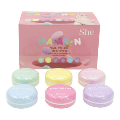 S. he Macaron Nail Polish Remover NR411  (24PC)