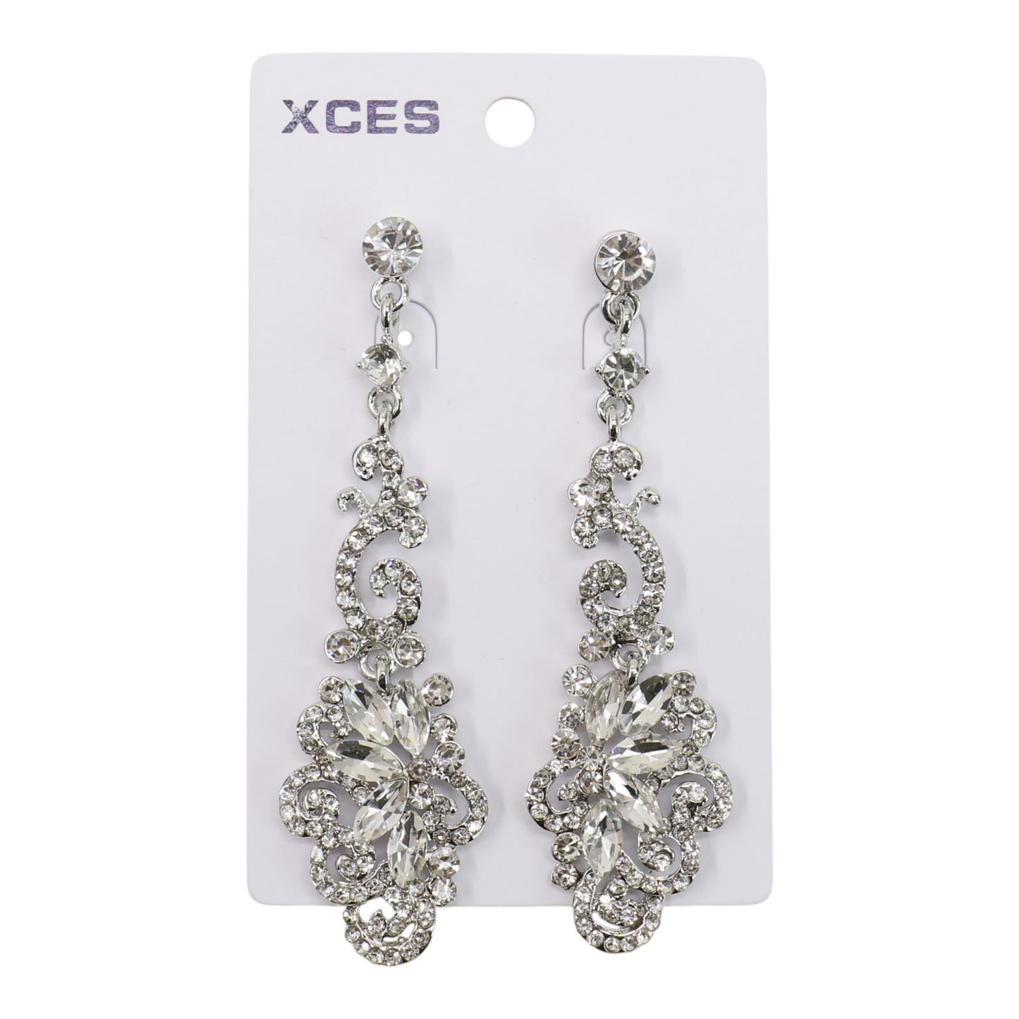 Oval Crystal Drop Bridal Earring JE7299 (3PAIR)