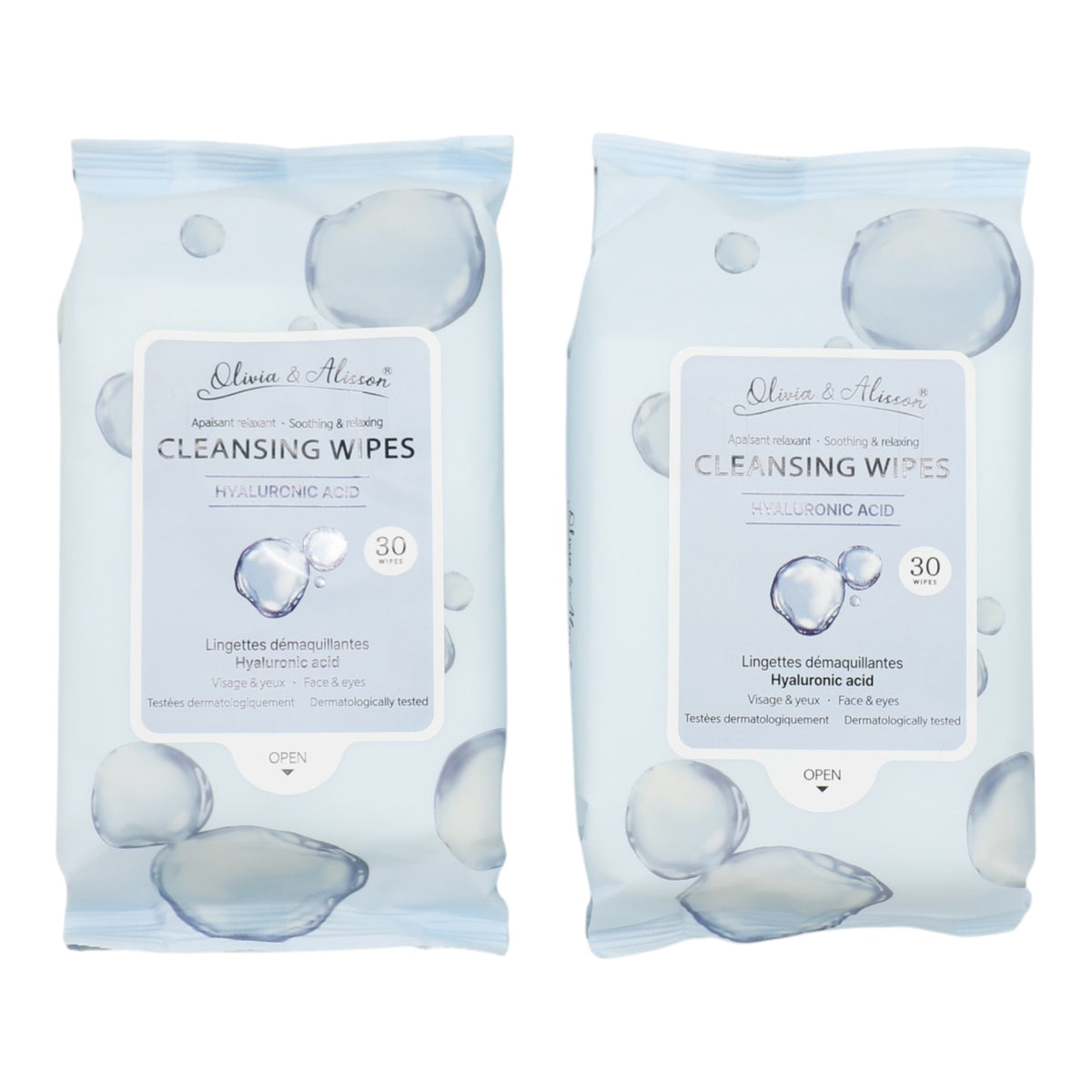 Hyaluronic Acid Cleansing Makeup Remover Wipes MIT012 (6PK)