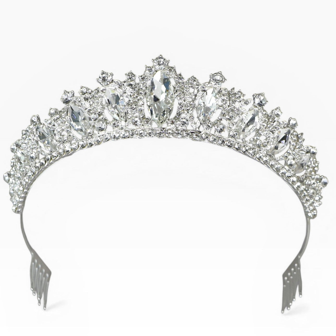 Crystal Tiara Crown HT0822 (2PC)